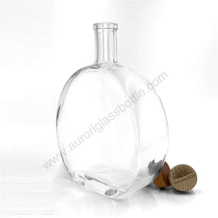 700ml Premium Oval Glass Spirit Bottle suppliers
